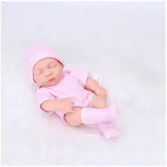 TIOZONEY - Muñeca bebe reborn vinilo de silicona juguetes para 19cm