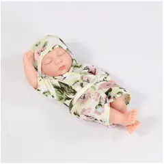 TIOZONEY - Muñeca bebe reborn vinilo de silicona juguetes para 19cm