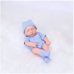 TIOZONEY - Muñeca bebe reborn vinilo de silicona juguetes para 19cm