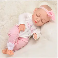 TIOZONEY - Muñeca bebe reborn vinilo de silicona juguetes para 30cm