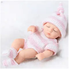 TIOZONEY - Muñeca bebe reborn vinilo de silicona juguetes para 30cm