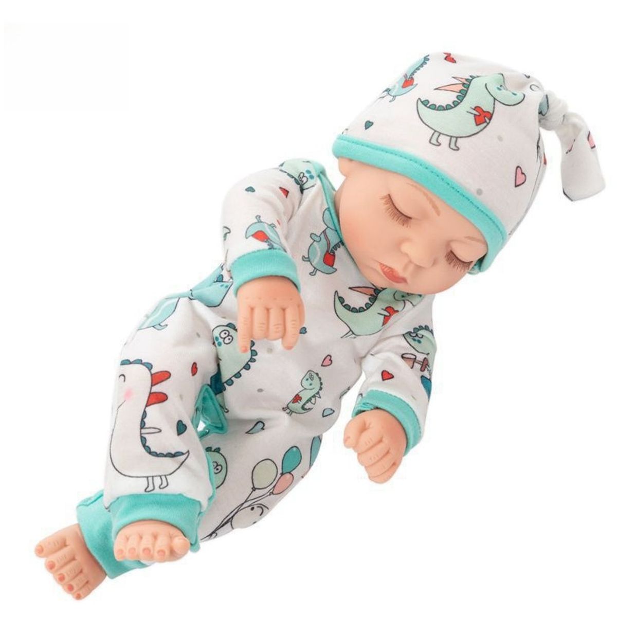 TIOZONEY - Muñeca bebe reborn vinilo de silicona juguetes para 30cm