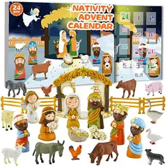 TIOZONEY - 24pcs Calendario de Adviento Modelos de personajes