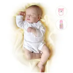 TIOZONEY - Muñeca bebe reborn vinilo de silicona juguetes para 49cm