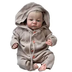 TIOZONEY - Muñeca bebe reborn vinilo de silicona juguetes para 49cm
