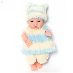 TIOZONEY - Muñeca bebe reborn vinilo de silicona juguetes para 30cm