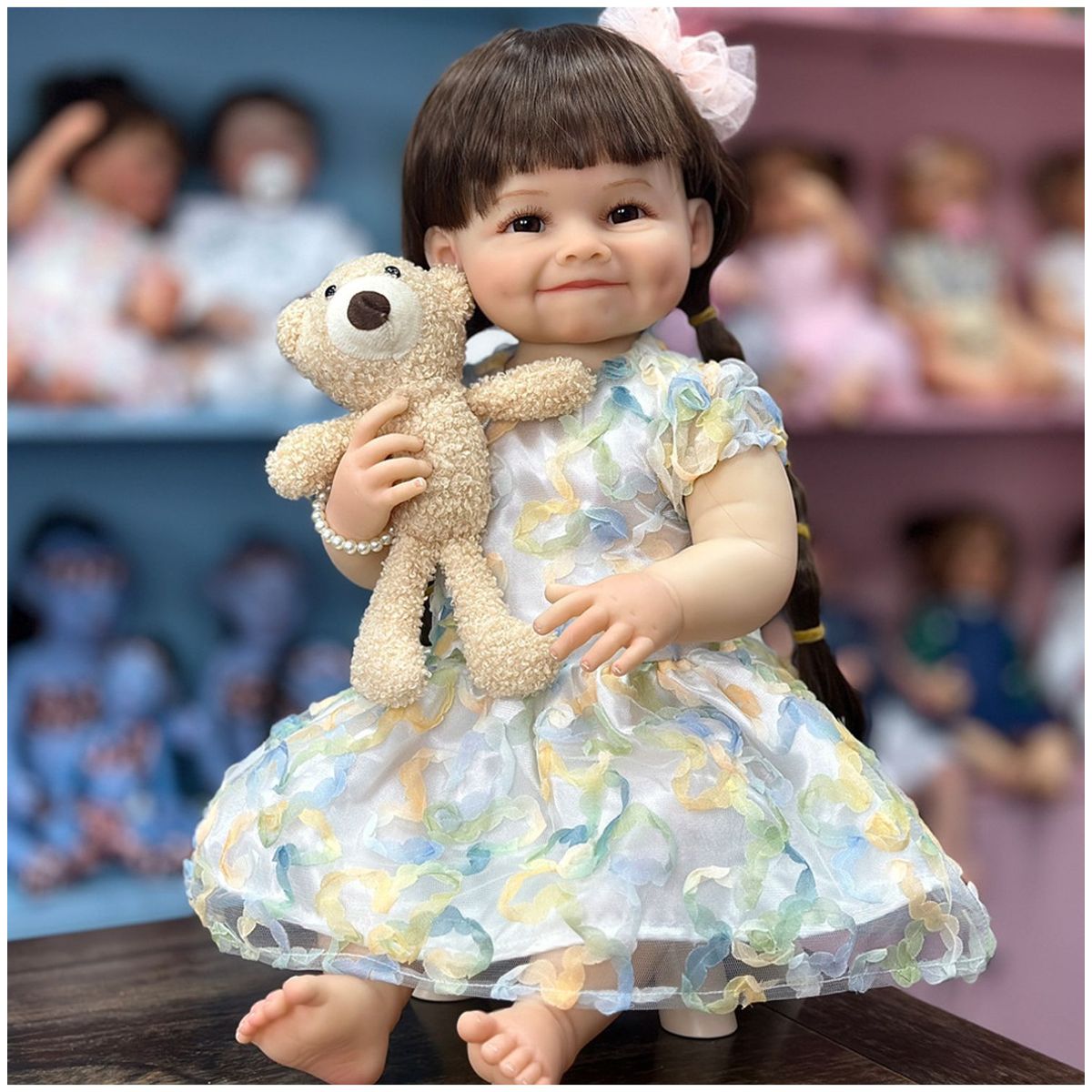 TIOZONEY - Muñeca bebe reborn vinilo de silicona juguetes para 55cm