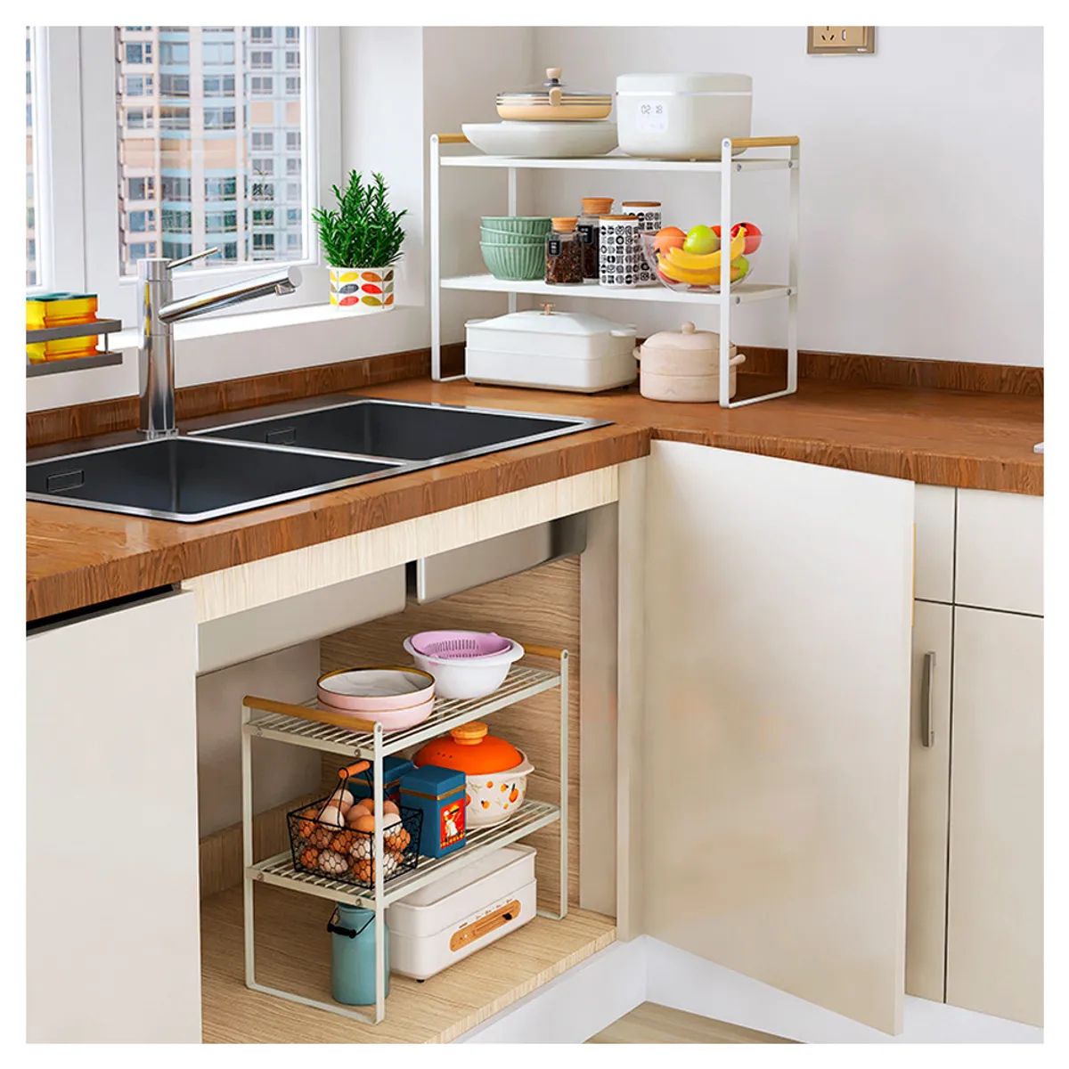 IRM - estante metal pequeno 31cm organizador cocina