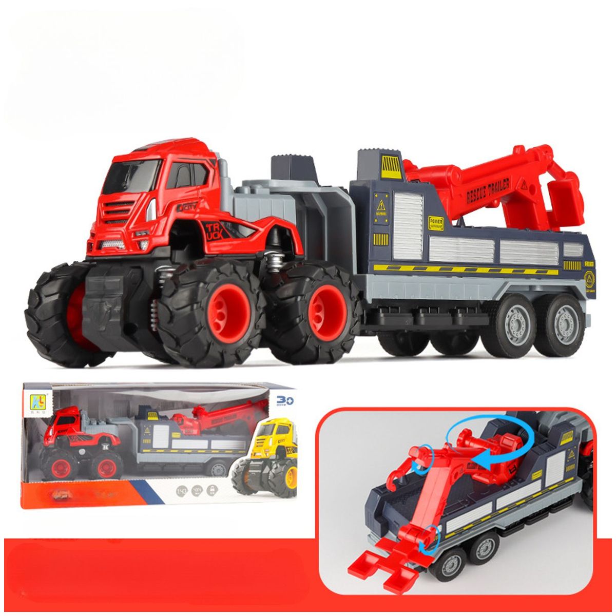TIOZONEY - Camión de bomberos de juguetes infantiles