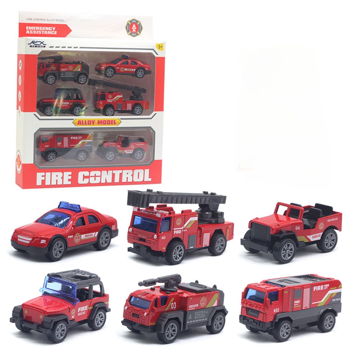 TIOZONEY - 6 pcs Vehículo de ingeniería de juguetes