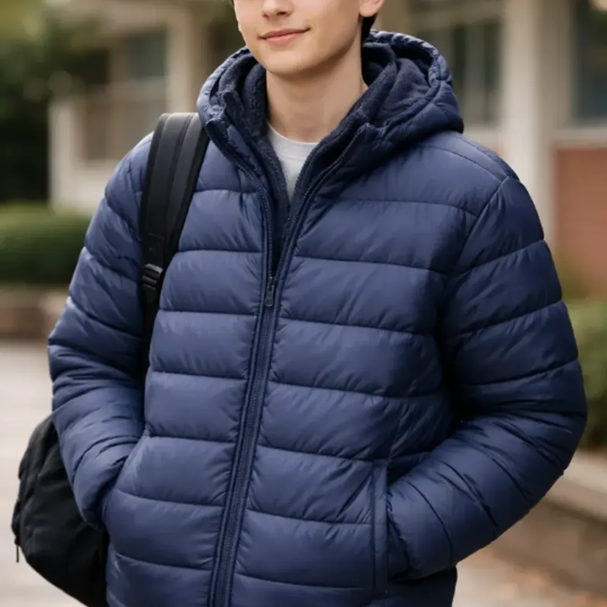 AGW - Parka Térmica Impermeable Con Polar Para Colegio Juvenil