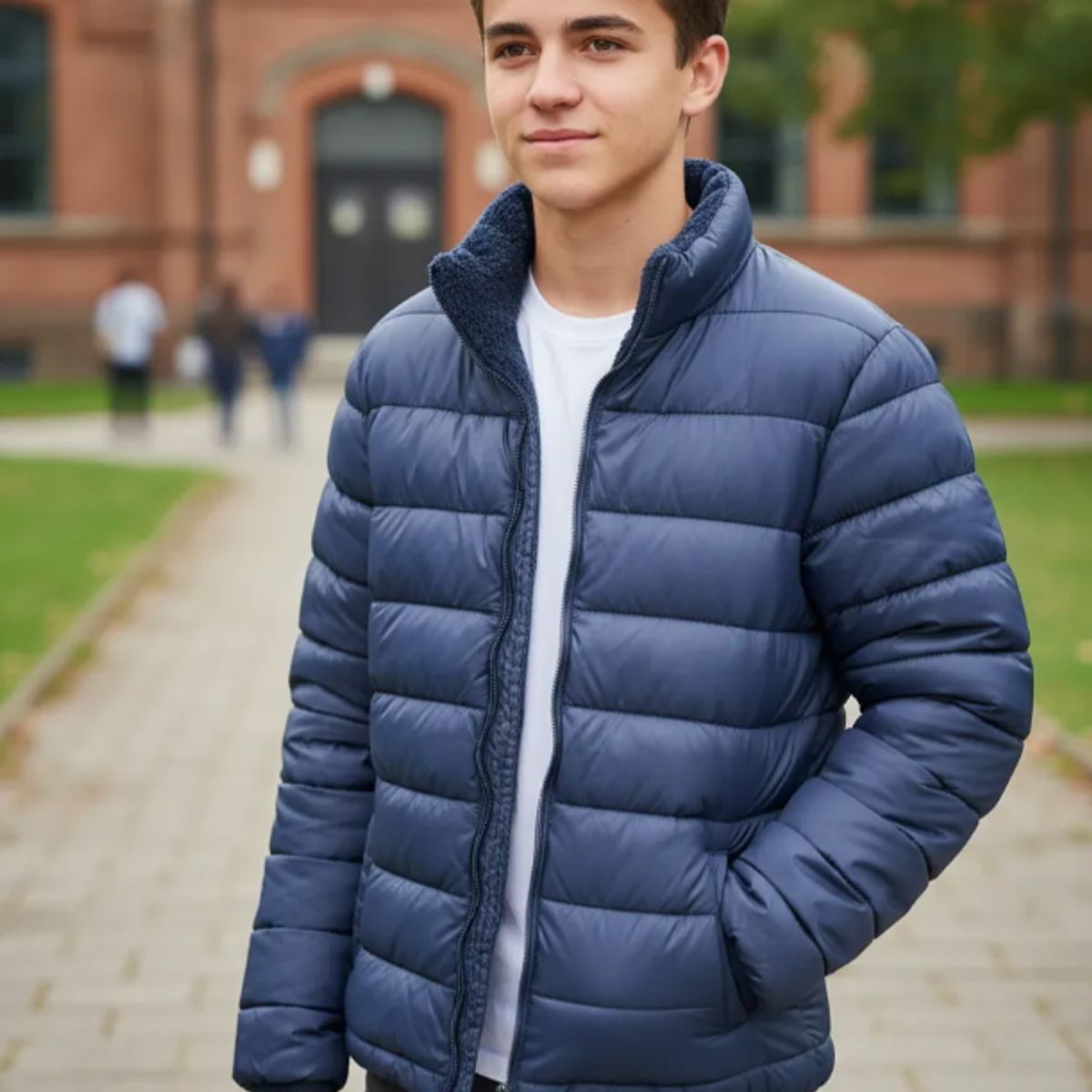 AGW - Parka Térmica Impermeable Con Polar Para Colegio Juvenil