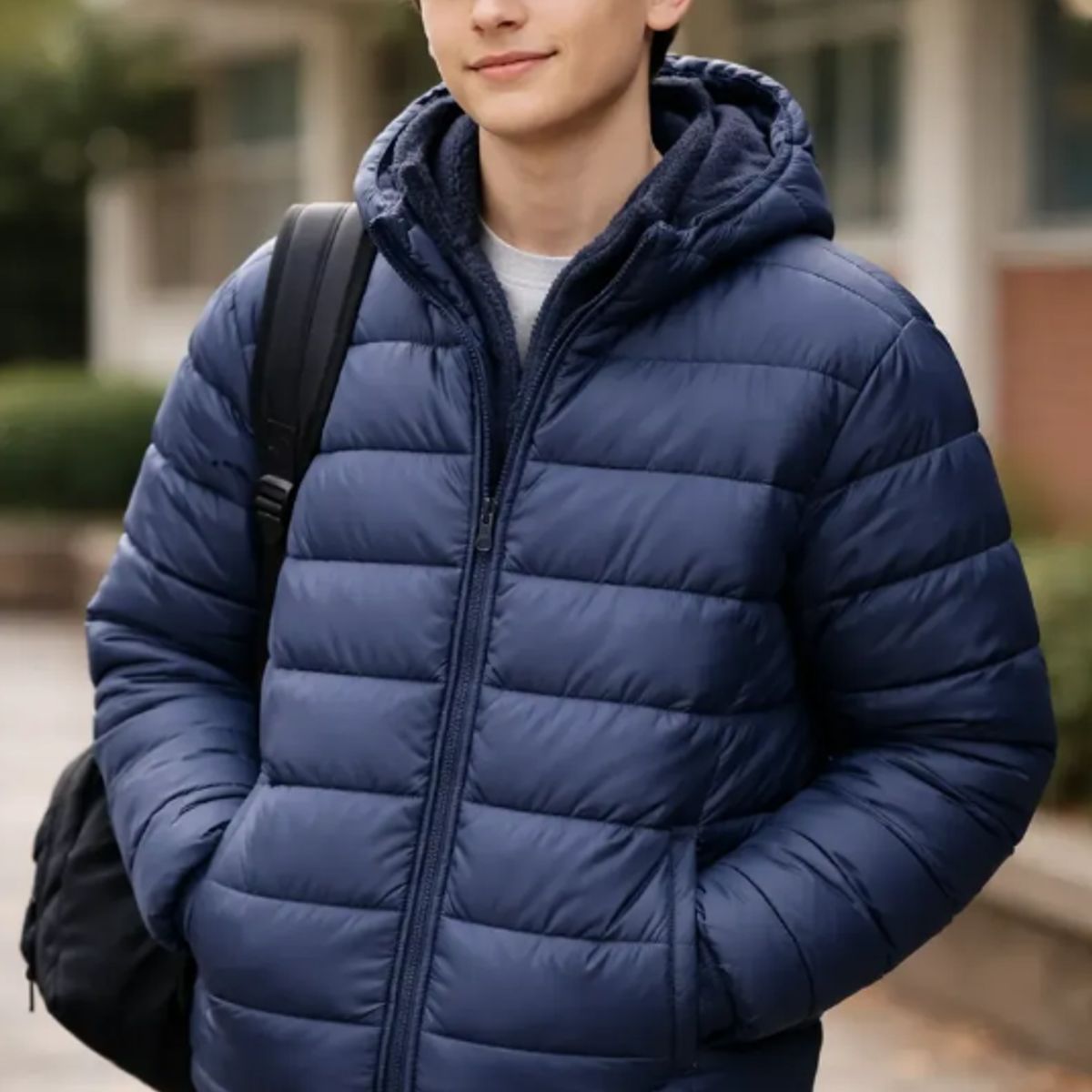 AGW - Parka Térmica Impermeable Con Polar Para Colegio Juvenil