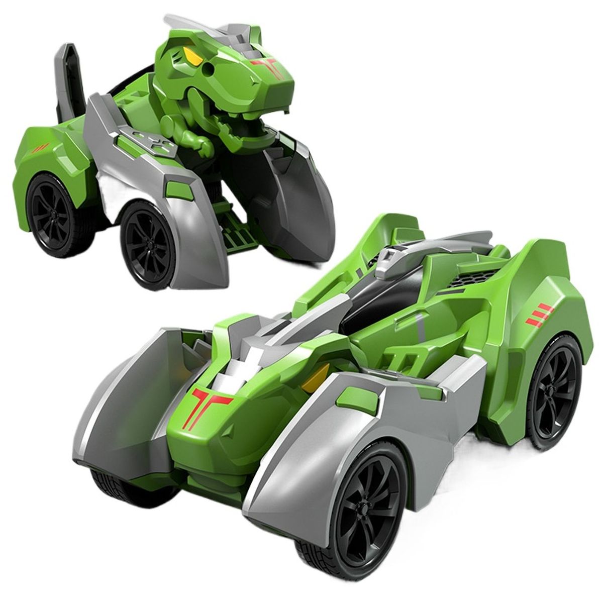 TIOZONEY - Transformable Dino-Coche de Carreras