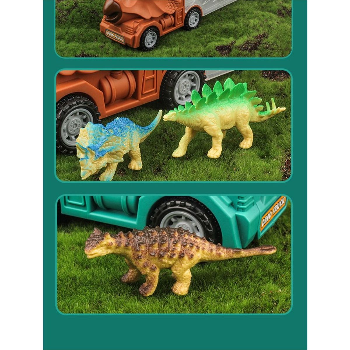 TIOZONEY - Camión de transporte dinosaurio para niños
