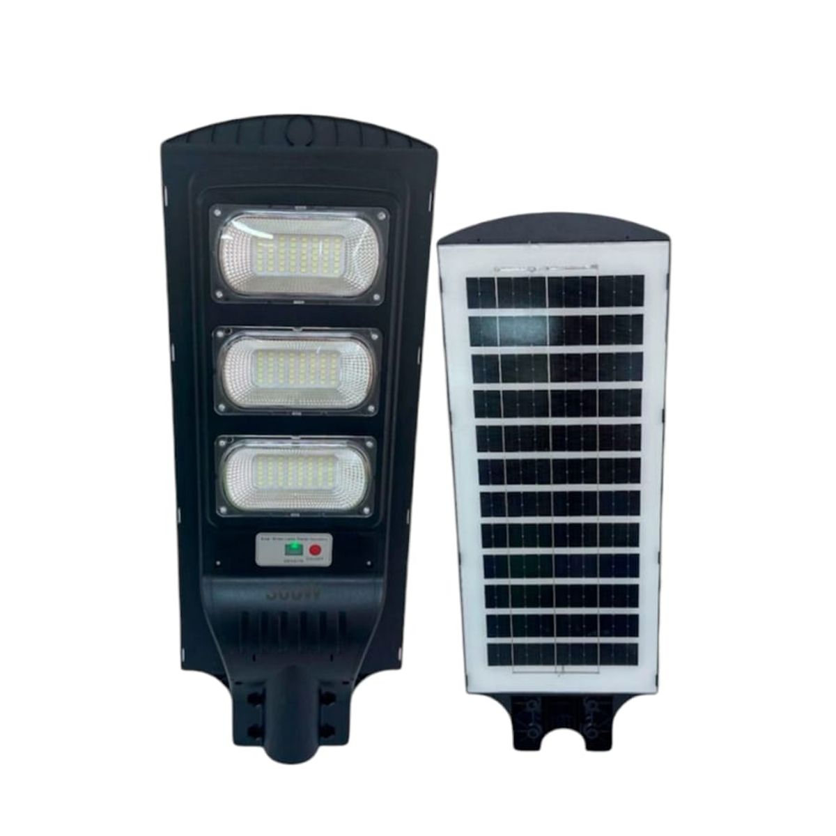 GENERICO - FOCO CON BRAZO SOLAR 300W PVC 144 LED 3 PLACAS CON CONTROL REMOTO Y SENSOR MEDIDAS:24X62CM