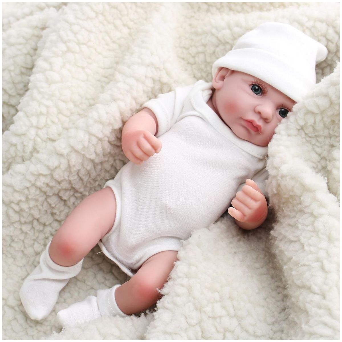 TIOZONEY - Muñeca bebe reborn vinilo de silicona juguetes