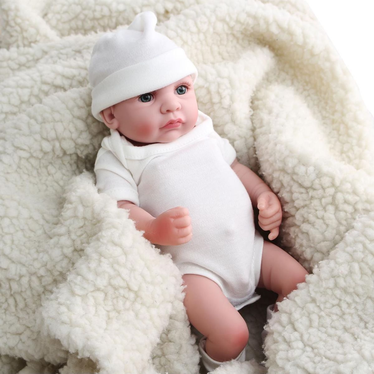 TIOZONEY - Muñeca bebe reborn vinilo de silicona juguetes