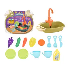 TIOZONEY - 16PCS Juguete de lavavajillas para niños