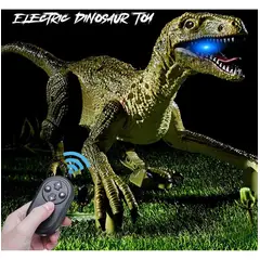 TIOZONEY - Dinosaurio Raptor teledirigido Jurassic Toy Regalo de Navidad