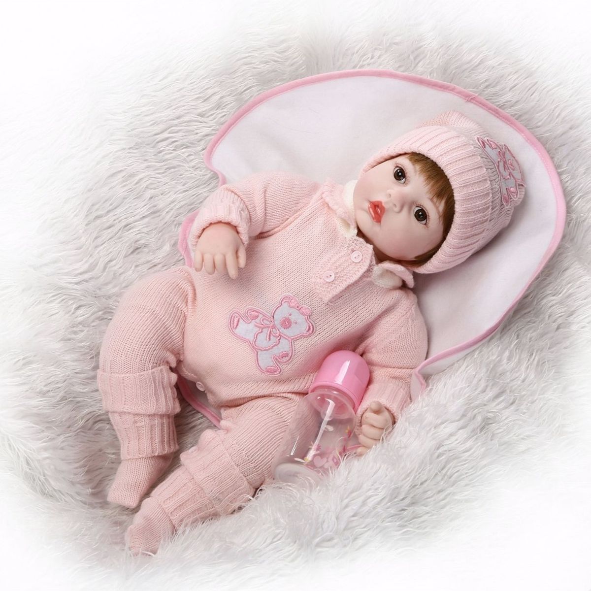 TIOZONEY - Muñeca bebe reborn vinilo de silicona juguetes