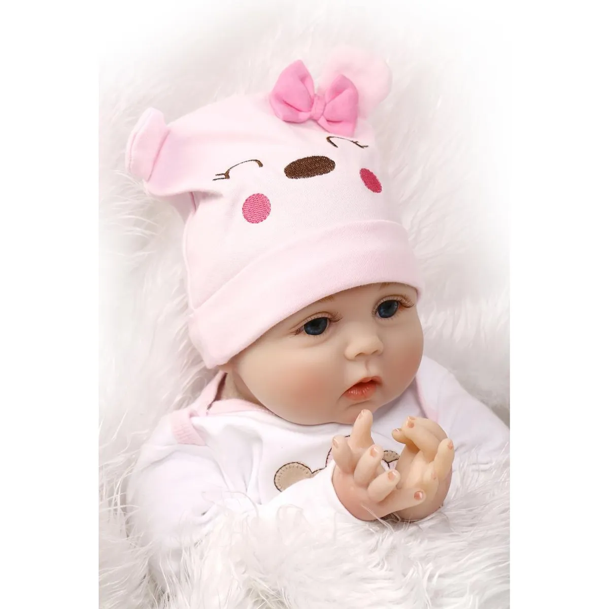 TIOZONEY - Muñeca bebe reborn vinilo de silicona juguetes