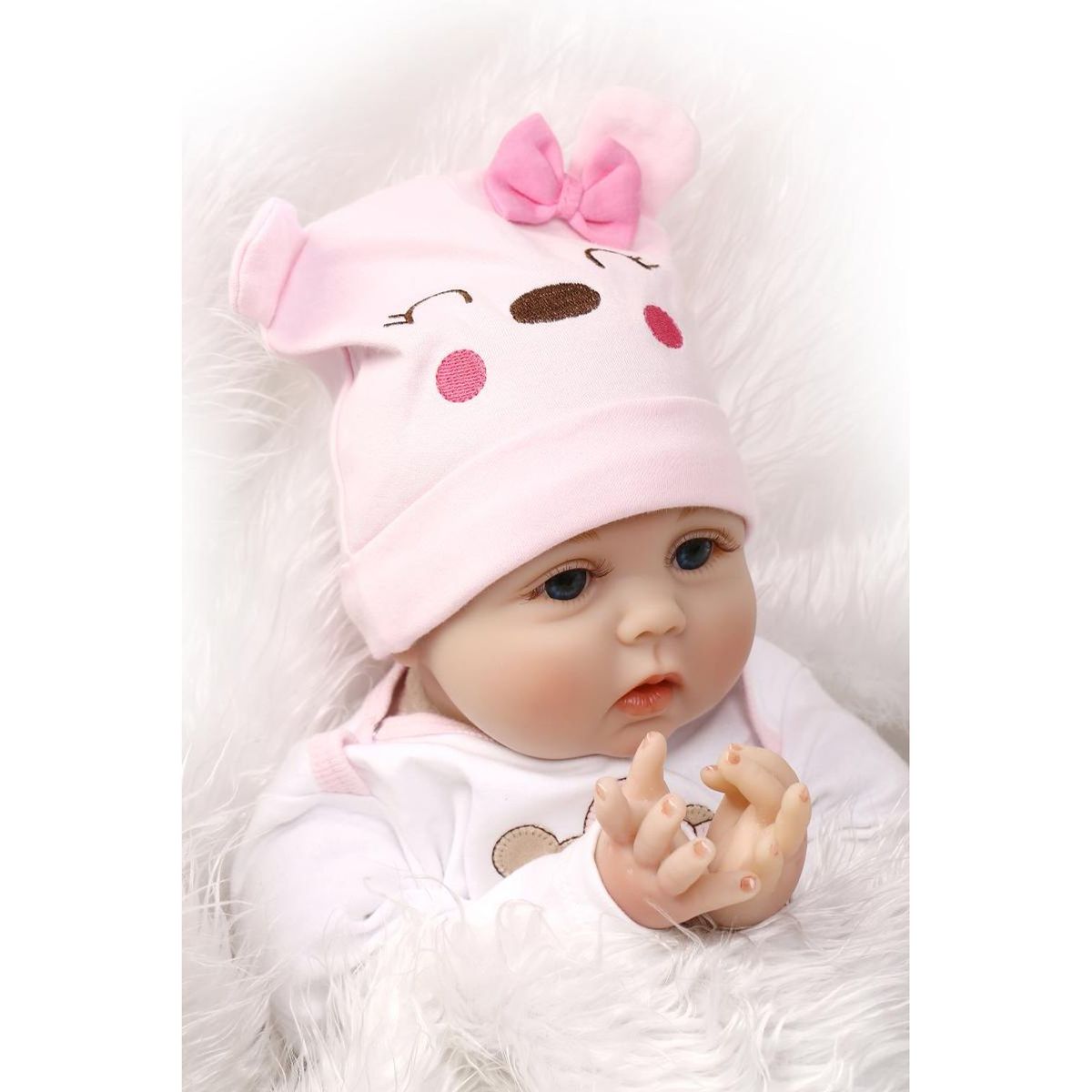 TIOZONEY - Muñeca bebe reborn vinilo de silicona juguetes