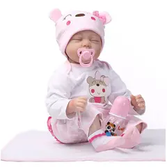 TIOZONEY - Muñeca bebe reborn vinilo de silicona juguetes