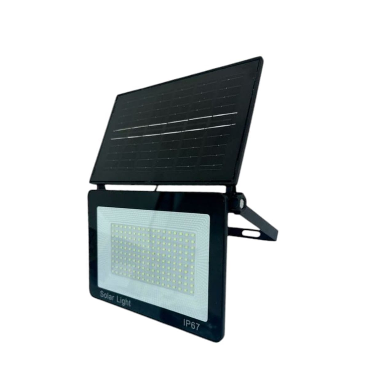GENERICO - PROYECTOR SOLAR LED 200W PLEGABLE 170LED LUZ BCA CON SENSOR OSCURIDAD Y CONTROL 21X14.5CM