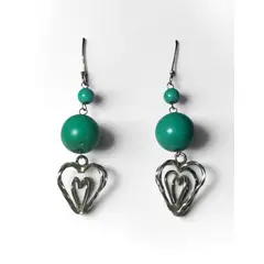 TAETHAI - Aros de plata 925 con Turquesa