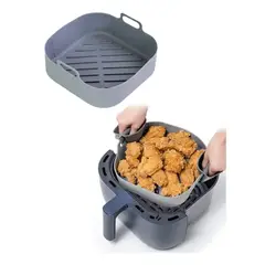 GENERICO - Silicona Molde Cuadrado Para Air Fryer Cesta Freidora Aire