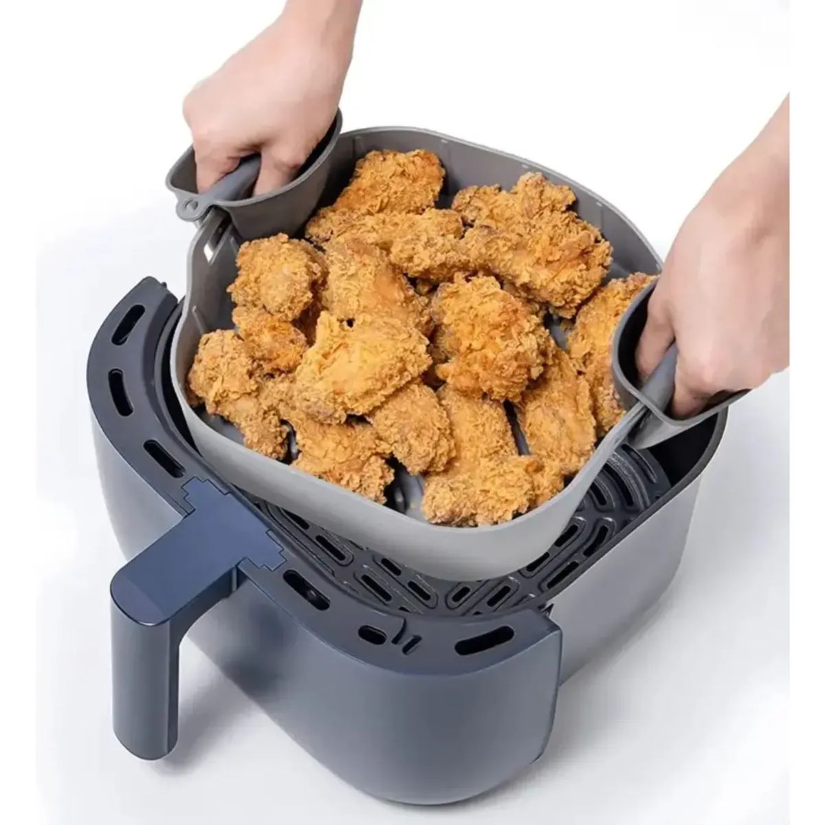 GENERICO - Silicona Molde Cuadrado Para Air Fryer Cesta Freidora Aire