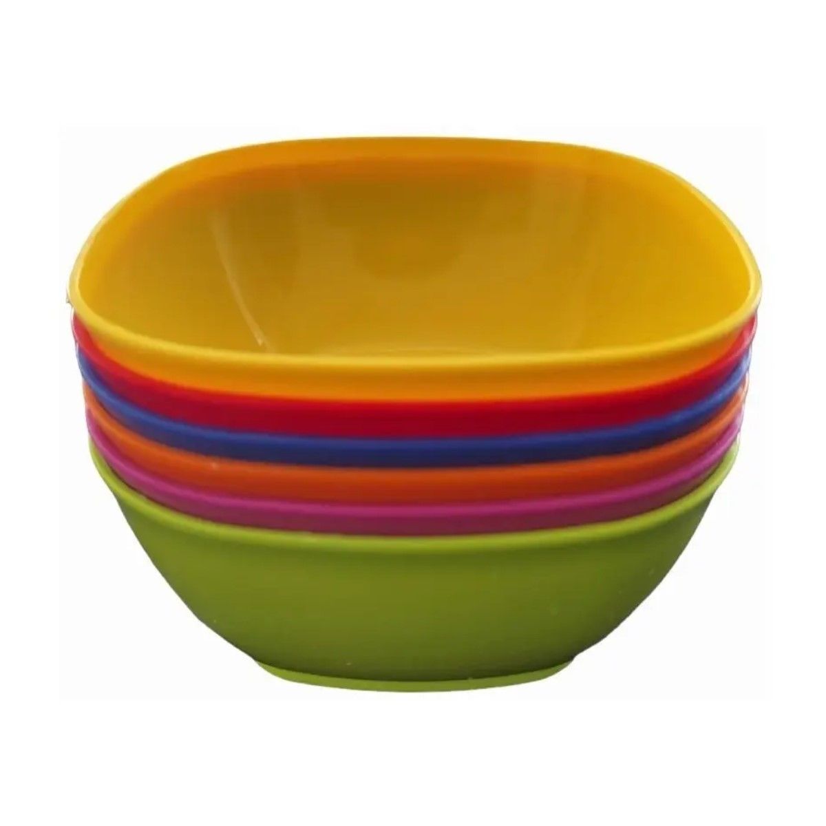 GENERICO - 6 Bowls Pocillos Cereales Postres Plástico Reutilizable 12cm BELUG