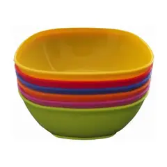 GENERICO - 6 Bowls Pocillos Cereales Postres Plástico Reutilizable 12cm BELUG