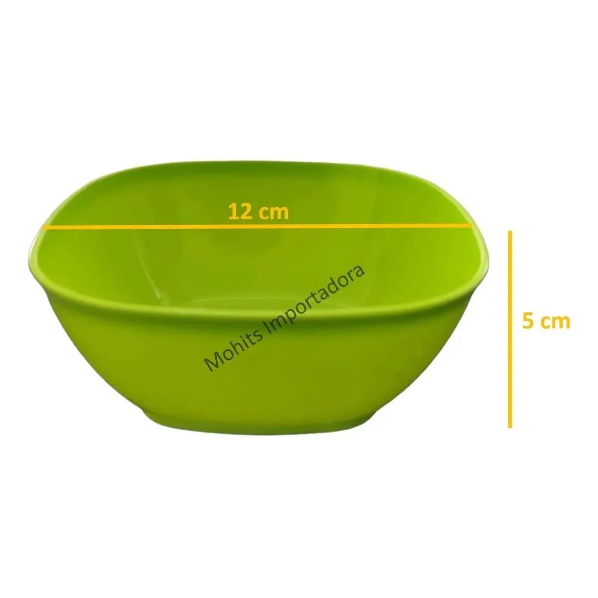 GENERICO - 6 Bowls Pocillos Cereales Postres Plástico Reutilizable 12cm BELUG