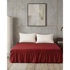 GENERICO - Faldón de Cama Elástico Estilo Moderno y Ajuste Perfecto KING 180X200 CM