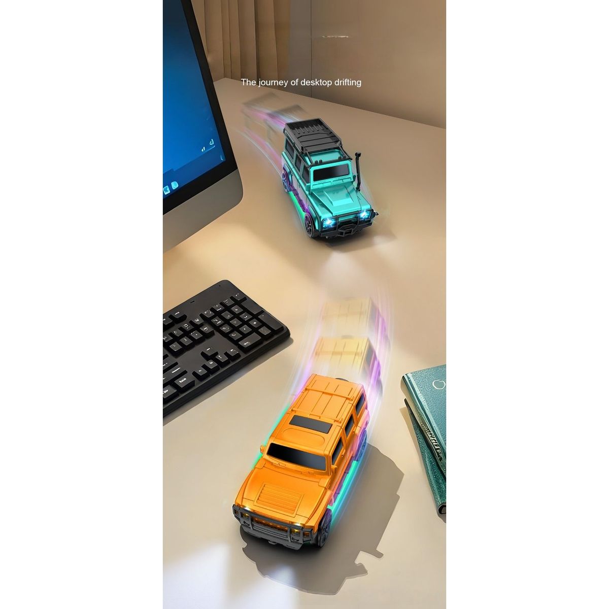 TIOZONEY - Coche teledirigido para niños-Verde
