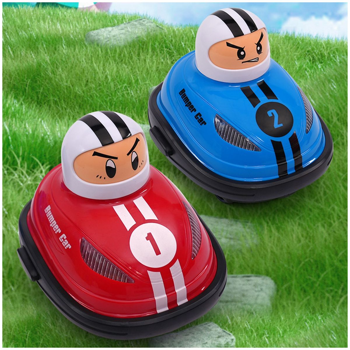 TIOZONEY - Coches De Choque Rc Speed Vehículos Minieyectores