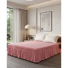 GENERICO - Faldón de Cama Estilo Moderno y Ajuste Perfecto SuperKing 200X200 CM