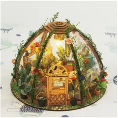 TIOZONEY - Kit de casa en miniatura para bricolaje LED