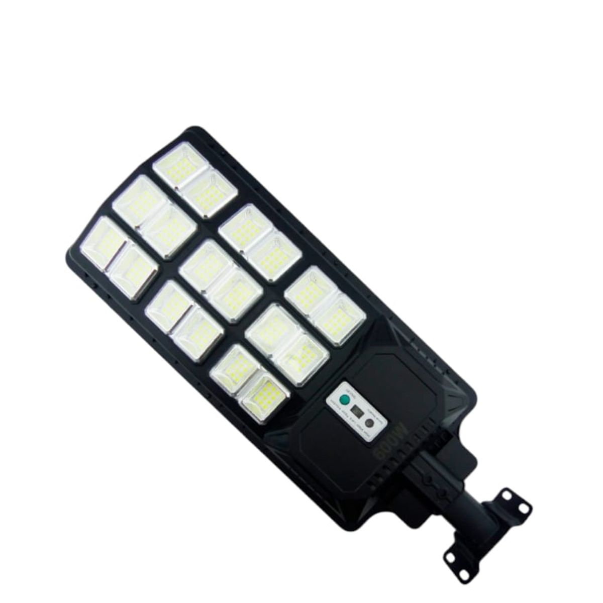 GENERICO - FOCO CON BRAZO SOLAR 600W 216 LED 18 PLACAS PVC CON CONTROL REMOTO Y SENSOR MED:25.5X58.5CM