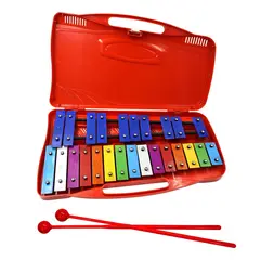 TIOZONEY - Percusión Profesional Con Xilófono Glockenspiel De 25 Notas