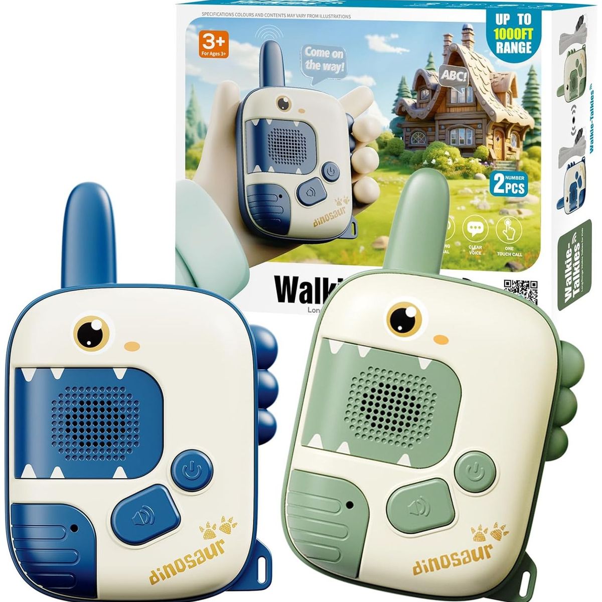 TIOZONEY - Walkie - talkie infantil - Dinosaurios