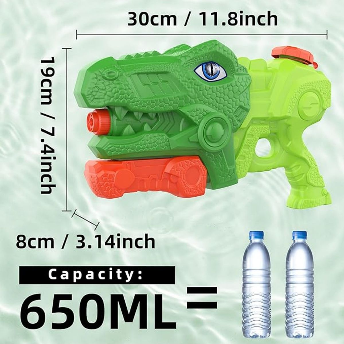 TIOZONEY - Pistola de Agua De Dinosaurio