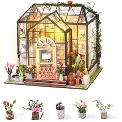 TIOZONEY - Kit de casa en miniatura para bricolaje LED