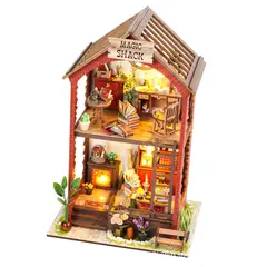 TIOZONEY - Kit de casa en miniatura para bricolaje LED