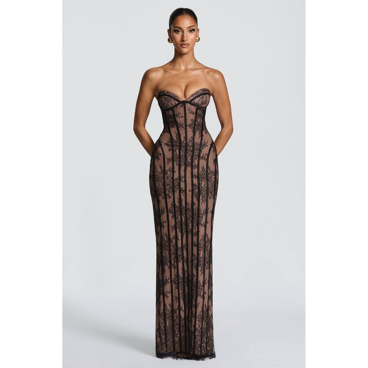 TIOZONEY - Vestido de fiesta Mujer - Negro