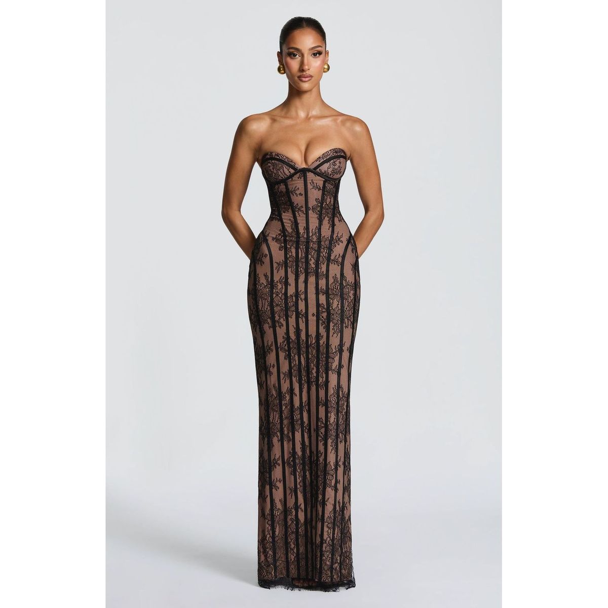 TIOZONEY - Vestido de fiesta Mujer - Negro