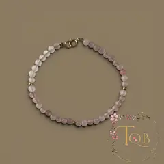 GENERICO - Pulsera Cuarzo rosa paz infinita