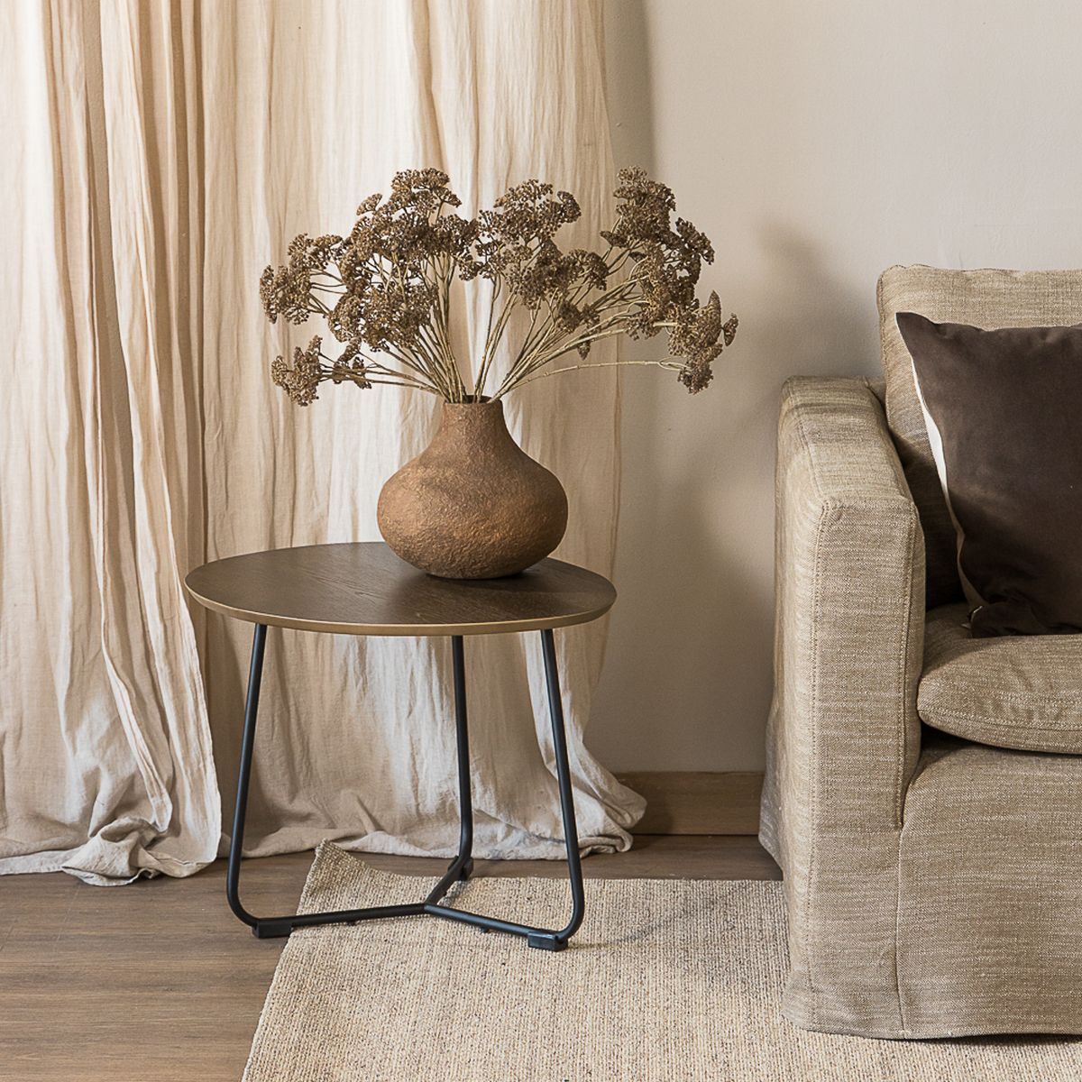 AMOBLE - Mesa De Centro Ester Taupe Pk Amoblé